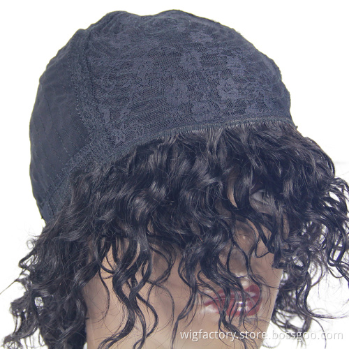 buy bulking machine made human hair wigs,cheap brazilian virgin hair wig machine, short curly wig for black women